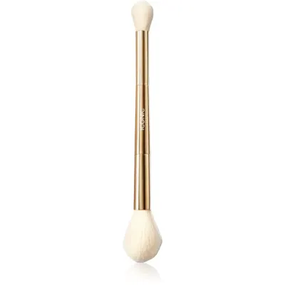 ICONIC London Highlight & Blush Brush pensulă cu două capete pentru fard de obraz și contur 1 buc