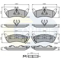 Set placute frana, frana disc COMLINE CBP31148