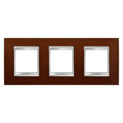Placa ornament CProiector HORUS LUX international - IN METAL - 2+2+2 modul HORIZONTAL - OXIDISED FINISH - CProiector HORUS