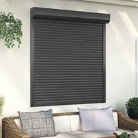 vidaXL Obturator rulant Antracit 130 x 140 cm Aluminiu și Poliuretan
