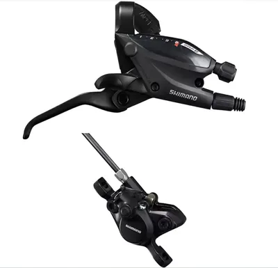 Set pompa frana, etrier si schimbator, Shimano Acera ST-EF505 BR-MT200, SM-MA-R160P S, 8 viteze, 1600mm