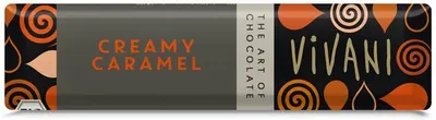 Baton de ciocolată organică cu umplutură de caramel, 40 g, Vivani