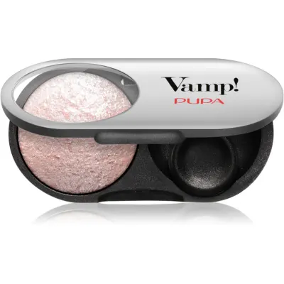 PUPA Milano Vamp! Radiant Baked Eyeshadow fard de culoare vibranta si lunga durata culoare 208 Ballerina Pink - WET & DRY 1 g