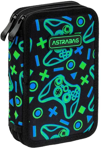 Neceser cu accesorii Astra Game On - 2 fermoare