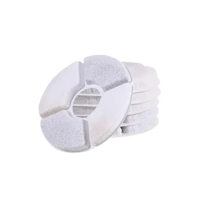 Set filtre dispenser apa animale de companie, 6 bucati interschimbabile, universale, alb