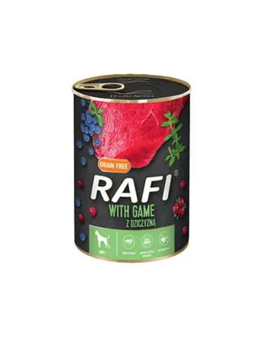 DOLINA NOTECI RAFI hrană umedă pentru câini, carne de vânat 400 g