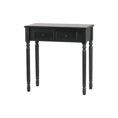 Măsuță de toaletă din lemn de pin WOOOD Romy, negru