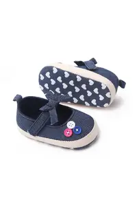 Pantofi Model AL 13691 cu bulinute albe - Textil - Fete - Bleumarin - Bleumarin