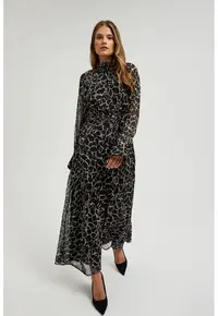 Rochie maxi neagra evazata - Negru
