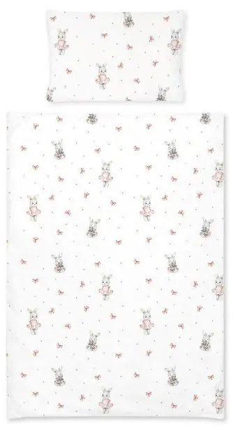 Set de pat pentru bebeluși din 2 piese Albero Mio - Balerina, 135 x 100 cm