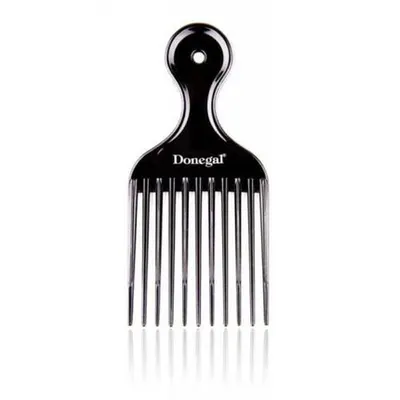 Pieptene păr afro, Donegal, model 1513, plastic negru