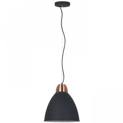 VIBRANT Corp de iluminat suspendat negru cupru 230V E27 42W