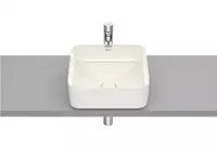 Lavoar Roca Inspira A327532650, montare pe blat, 37 x 37 cm, FineCeramic, Bej