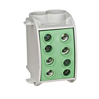 Clemă de derivaţie Cu-Al, 70mmp, 1p. izolată-galben/verde