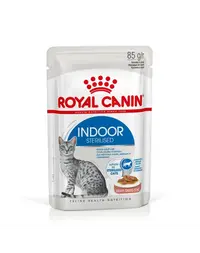 ROYAL CANIN Sterilised Indoor in Gravy 12 x 85 g hrană umedă pentru pisici castrate de interior