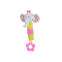Zornaitoare de plus cu inel gingival Babyono - Elefant
