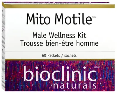 Mito Motile Male Wellness Kit, 60 pliculețe, Natural Factors