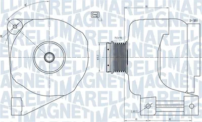 Alternator (14V, 140A) potrivit VOLVO S40 I, S60 I, S80 I, V40, V70 I, V70 II, V70 III, XC70 I 1.6-3.0 05.97-04.10
