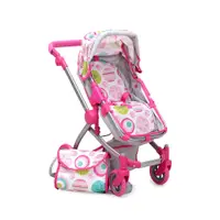 Carucior de papusi Moni Nano pink rose