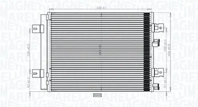 Condensator Climatizare (cu Uscator) Potrivit Dacia Duster, Duster Suv, Logan, Logan Express, Logan Mcv, Sandero; Lada Largus; Renault Duster, Logan I, Sandero Stepway I 1.2-1.6lpg 08.04