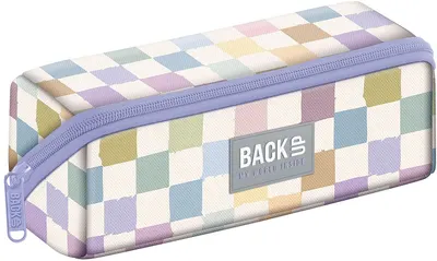 Penar școlar BackUp 8 K - Pastel Checkered, 1 fermoar