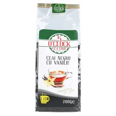 5 O'Clock Tea Ceai Negru cu Vanilie 200g