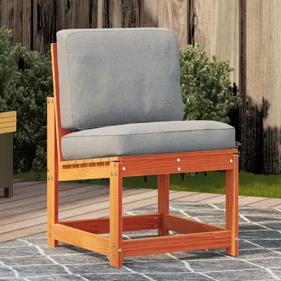 vidaXL Scaun de grădină, maro ceruit, 50,5x55x77 cm, lemn masiv de pin
