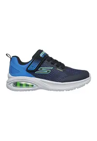 Pantofi sport Microspec Max Advance Squad din plasa cu velcro - Turcoaz/Bleumarin