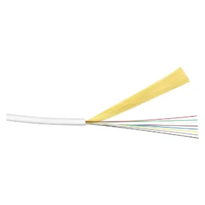 8-Fiber Optic Cable Reel - 500m - For Indoor Use- White