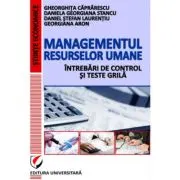 Managementul resurselor umane - Intrebari de control si teste grila