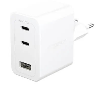 Încărcător PanzerGlass - Grand Prix Turbo, 70W, Silver White