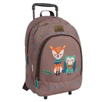 Ghiozdan troller, Perletti, model Bufniță & Vulpiță, 40 cm, colecția Cool Kids