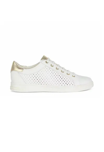 Pantofi sport cu perforatii din piele
