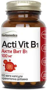 Acti Vit B1, 100 mg, 60 capsule vege, Herbamedica