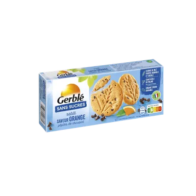 Biscuiti cu portocale si fara zahar, 132g, Gerble Expert Dietetic