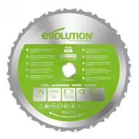 Disc pentru fierastrau circular, taiere multifunctionala Evolution FURYBLADE255MULTI-3185, O255 x 25.4 mm, 24 dinti