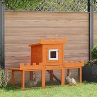 vidaXL Cușcă mare de iepuri, animale de companie, pentru exterior