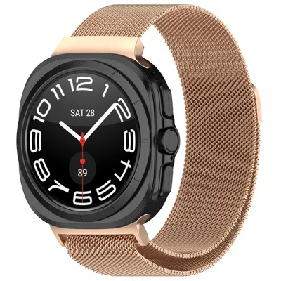 Curea Techsuit W009 pentru Samsung Galaxy Watch Ultra Series, Roz Aurie