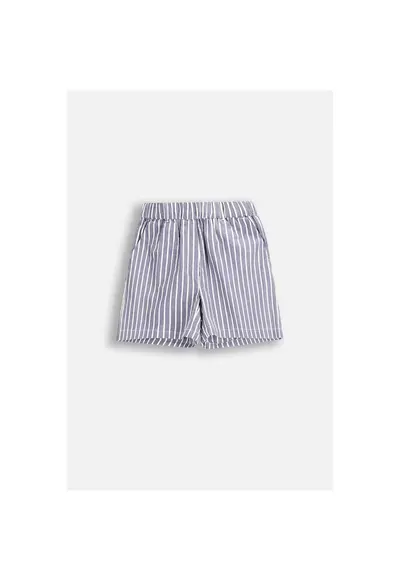 Pantaloni scurti bumbac - cu buzunare si talie elastica - pentru fete