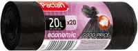 Saci de gunoi Paclan - Economic, 20 l, 20 buc., negre