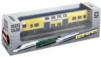 Jucărie din metal Rappa - Tren, galben, 16 cm