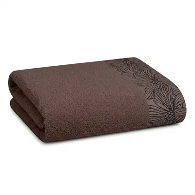 Prosop maro din bumbac din frotir 70x140 cm Valencia – My House