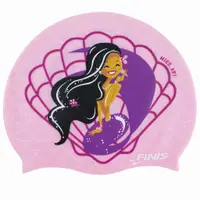 Casca inot silicon pentru copii Mermaid Silicone Cap Seashell - mov deschis neg…