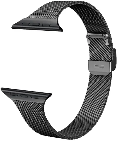 Curea Trender - Steel, Apple Watch, 44/45 mm, negru