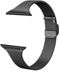 Curea Trender - Steel, Apple Watch, 44/45 mm, negru