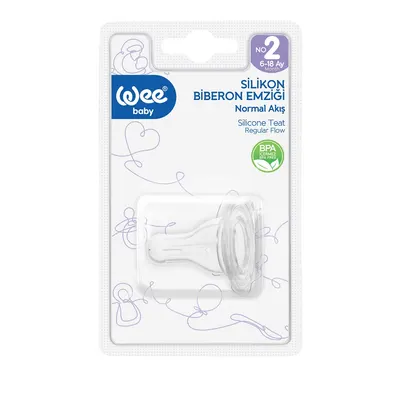Tetina din silicon rotunda nr.2, 1 bucata, Wee Baby