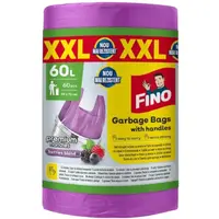 Saci Menajeri Fino Premium, Mov, XXL, cu Maner, Aroma Fructe de Padure, 60 l, 60 Bucati