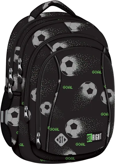 Ghiozdan școlar St. Right Pixel Balls - Cu 4 compartimente