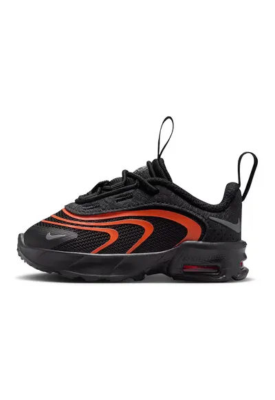 Pantofi sport Air Max Fire cu insertii de plasa - Negru/Rosu vermillion
