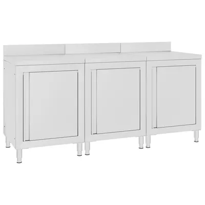 vidaXL Dulap blat de lucru comercial 180x60x96 cm oțel inoxidabil